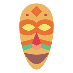 mask flat icon style