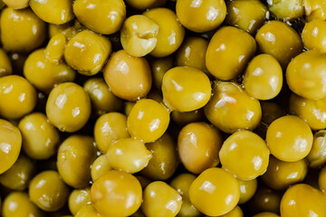 Sticker - A pile of canned green peas. 