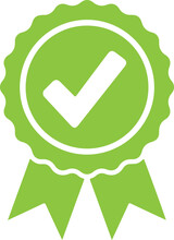 Approved Or Certified Medal Icon
