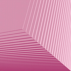 Wall Mural - Abstract business background with simple pink colored geometric shapes. 3d rendering digital illustration