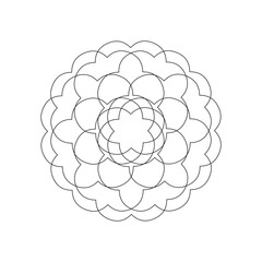 abstract mandala graphic design decorative elements isolated on white color background for abstract 