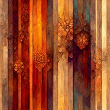 Wooden Colored Fractal Panel Texture   