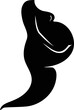 © PixlMakr - Abstract drawing of a silhouette of a pregnant woman