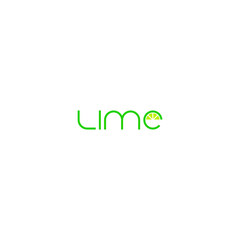 Wall Mural - lime wordmark logo