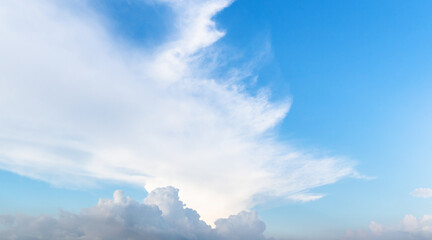 Wall Mural - blue sky with clouds on a daytime. natural background