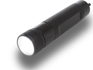 Small emergency flashlight with shadow below