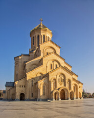 Wall Mural - Holy Trinity cathedral (Sameba) in Tbilisi. Georgia