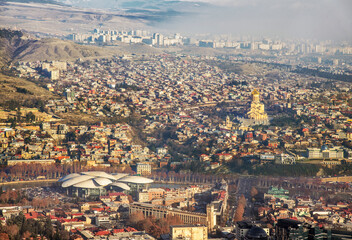 Wall Mural - Panoramic view of Tbilisi. Georgia