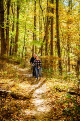 Poster - Senior couple hiking