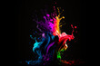 canvas print picture - Kreative Farbexplosion, Ideenfindung, Kreativprozess