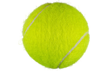 new tennis ball, isolated on transparent background. png file.
