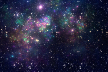 Wall Mural - Cosmic turbidity background  - starry sky universe backdrop -  galaxy pleiad design
