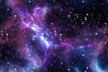 Wall Mural - Cosmic galaxy background  - starry sky aether backdrop - universe nebulosity continuum 
