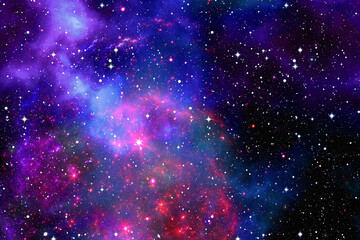 Wall Mural - Cosmic galaxy constellation background  -  pleiades light backdrop -  galaxy space
