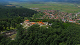 Fototapeta Miasto - Aerial view over Tsari-Mali Grad