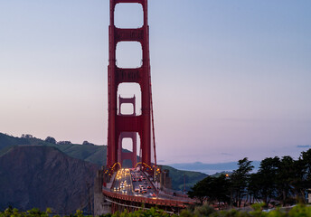 Sticker - Golden Gate Bridge in San Francisco, California. USA.