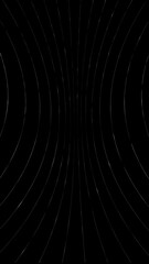 Wall Mural - curved digital data lines seamless loop motion on clean black copy space vertical background. concep