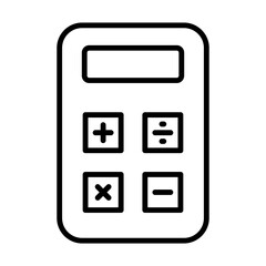 Poster - Calculator Icon Logo Design Vector Template Illustration Sign And Symbol Pixels Perfect