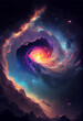 Fantastic Space galaxy , fantasy nebula and color
