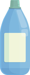 Detergent bottle icon cartoon vector. Liquid product. Label dish