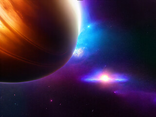 Wall Mural - deep space concept. generative ai