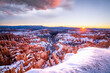 Bryce Canyon at Sunrise with Snow