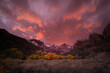 Sunset over Zion National Park