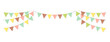 © barks - Bunting garland (pennant flags) decoration illustration	 / png, no background