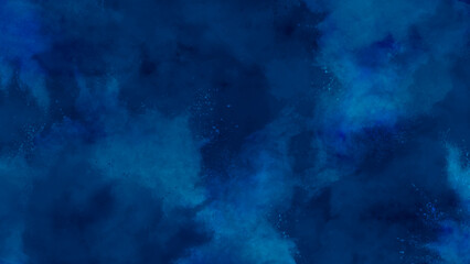 Wall Mural - dark blue watercolor background. navy blue watercolor and paper texture. beautiful dark gradient hand drawn by brush grunge background. watercolor wash aqua painted texture close up, grungy design.