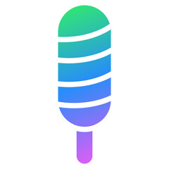 Poster - popsicle gradient icon