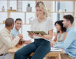 © Emily Norris/peopleimages.com - Thinking, manager or startup woman in business meeting for company vision, creative planning or motivation. Teamwork, collaboration or employee with notebook for research, strategy or idea review
