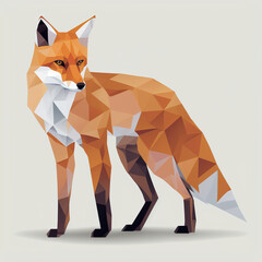 Fox in vector - generated by Generative AI