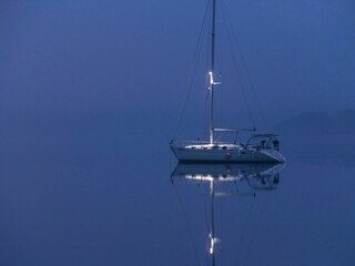 Wall Mural - fog night 