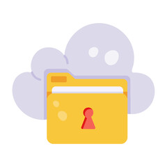 Wall Mural - cloud folder