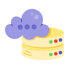 Wall Mural - cloud database