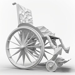 Designing a wheelchair for the disabled. Generative AI.