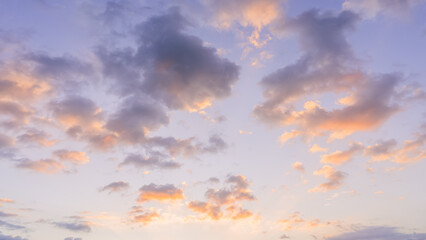 Wall Mural - Sunset sky for background or sunrise sky and cloud at morning.