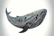 maori tribal whale sketch Polynesian tattoo pattern illustration generative ai