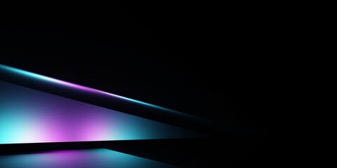 Wall Mural - 3d rendering of purple and blue abstract geometric background. cyberpunk concept scene for advertisi