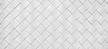 White Weave Leather Texture Pattern Background