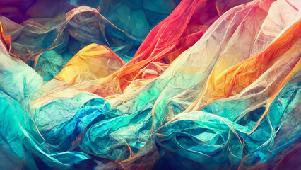 Wall Mural - abstract blurred gradient mesh clean background in bright illustration generative ai content by midj