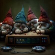 Four Sleeping SCADA Administrator Gnomes