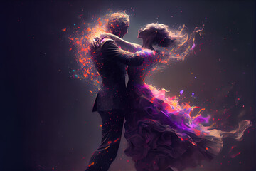 Wall Mural - Dance me to the end of love - By Generative AI