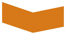 Orange Brick Wall Illustration On A Transparent Background Png. Building, Wall, Construction.