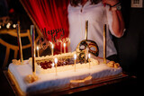 Fototapeta  - stylowy urodzinowy tort