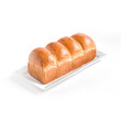 Loaf of plain brioche bread. For design ideas, there are photo and vector versions. French bread is delicious and softer. The texture of the bread is springy and spongy. Ideal for breakfast with tea