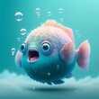 Cute fish character