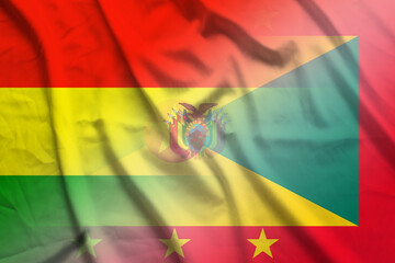 Bolivia and Grenada national flag international contract GRD BOL