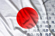 Japan flag ILO banner union