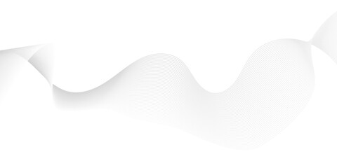 Abstract white paper wave background and abstract gradiant and white wave curve lines banner background design. Vector illustration. Modern template abstract design flowing particles wave backdground.